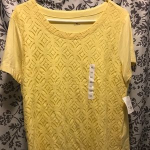 Croft&Barrow Kohl's Yellow T-Shirt